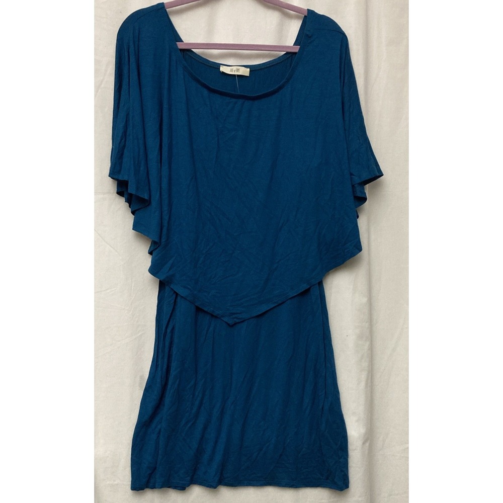 NWT Jade by Jane Women's Teal Off Shoulder Ruffle Dress - Size 2XL (Made in USA)